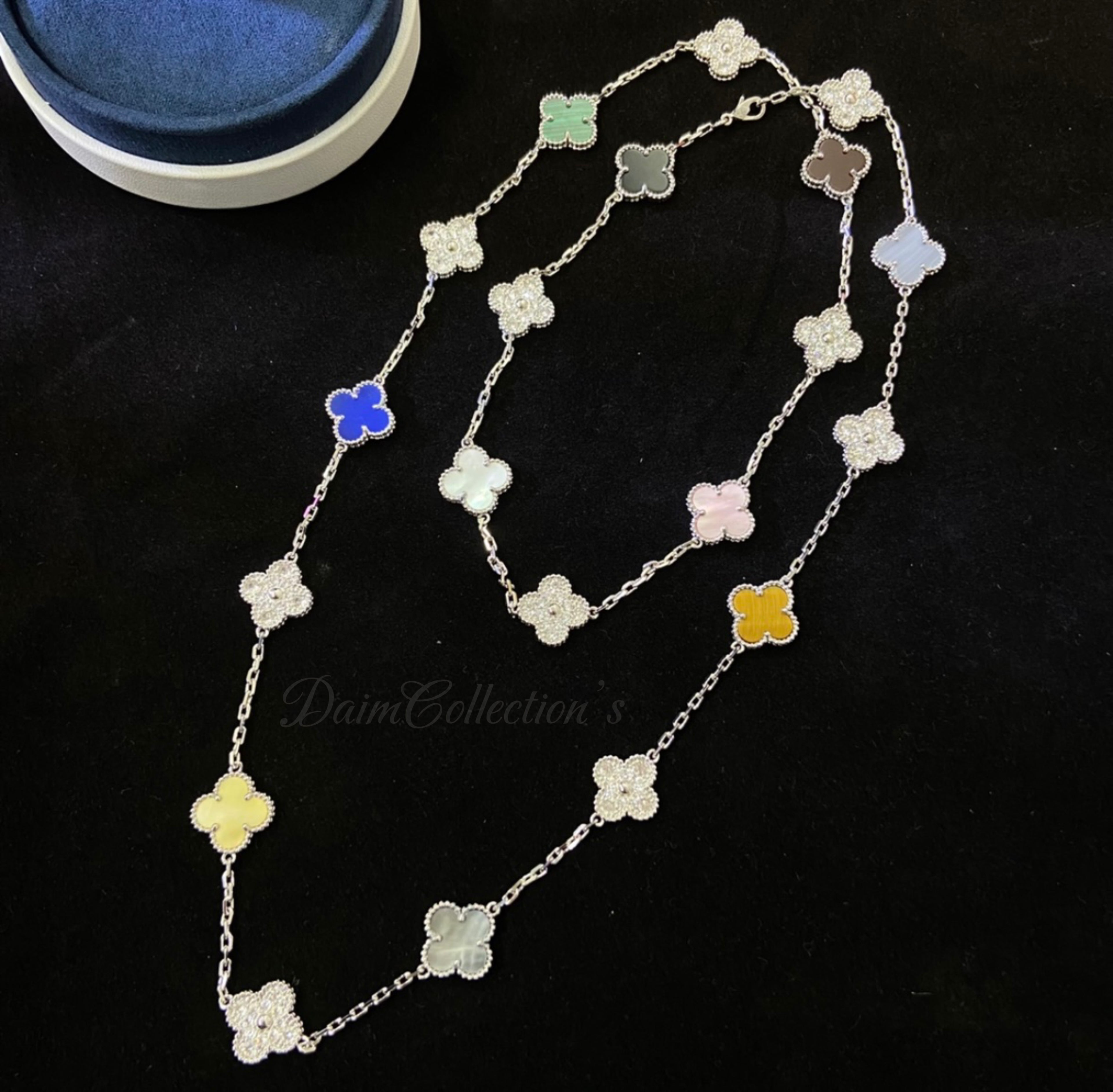 LARGE MULTI-COLOR V/C & A NECKLACE