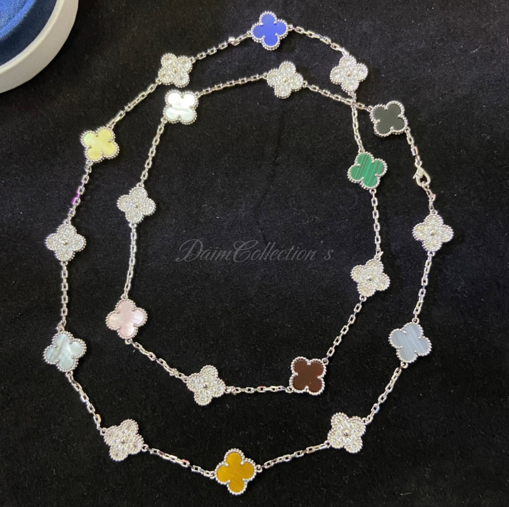 LARGE MULTI-COLOR V/C & A NECKLACE