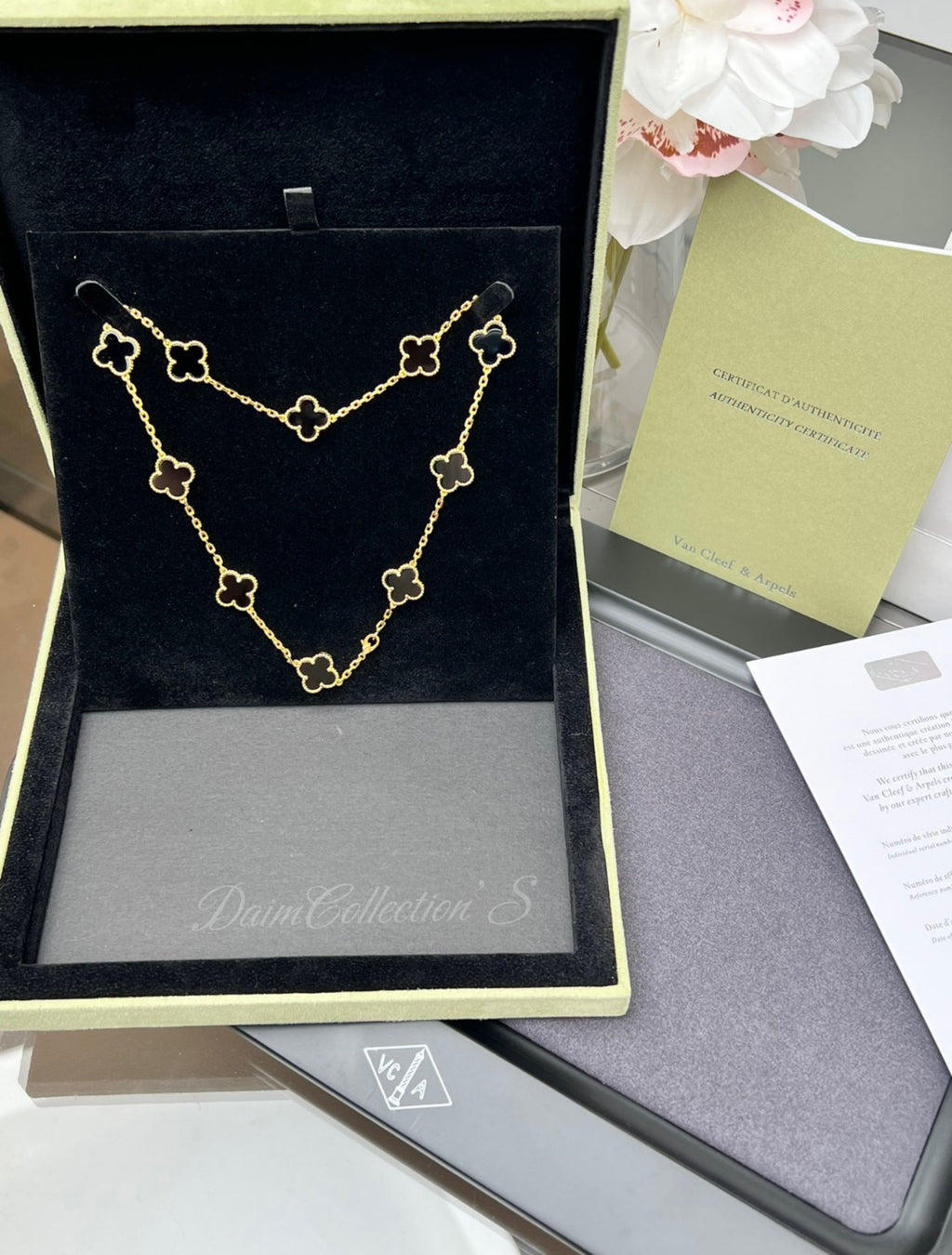 SMALL V/C & A NECKLACE