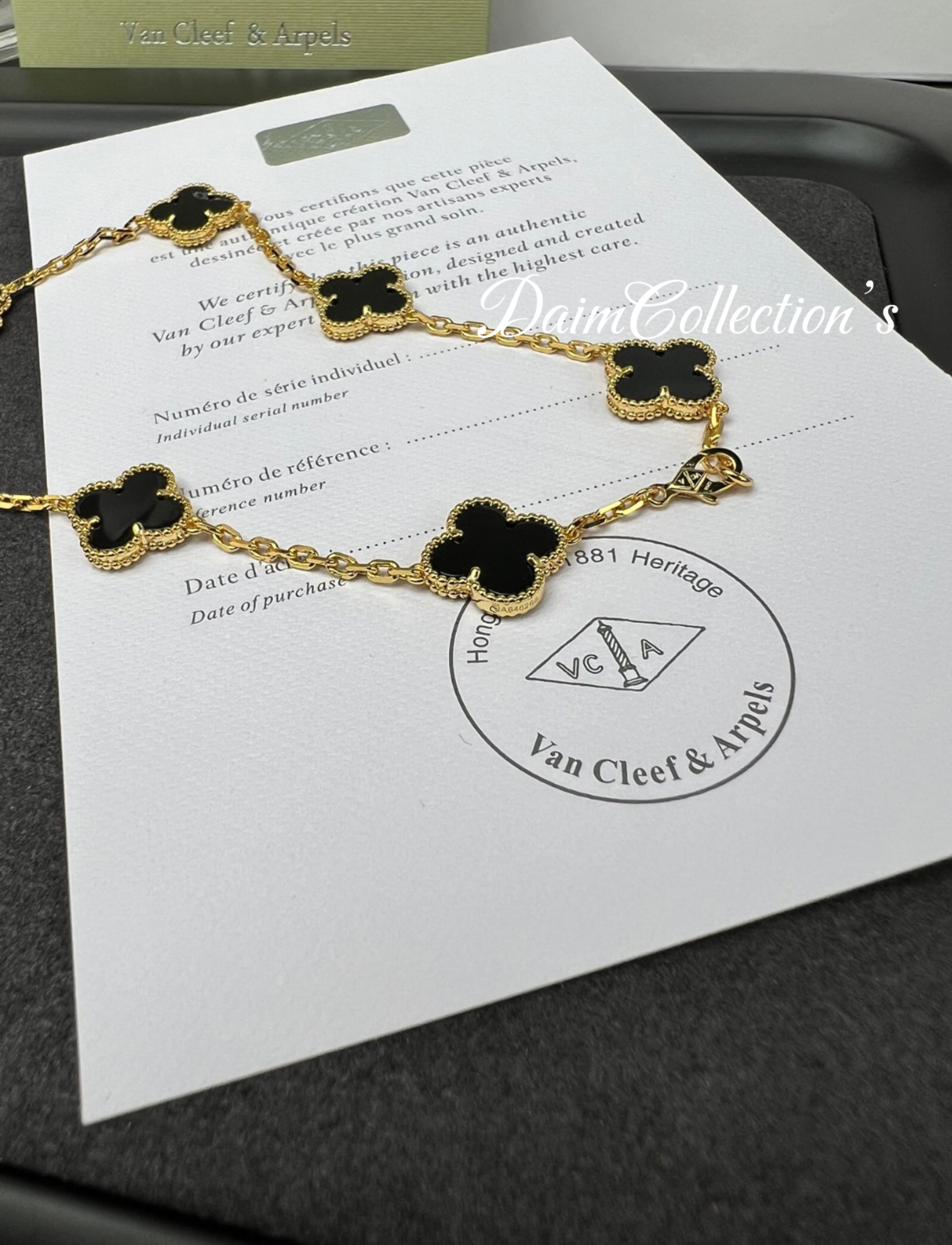 SMALL V/C & A NECKLACE
