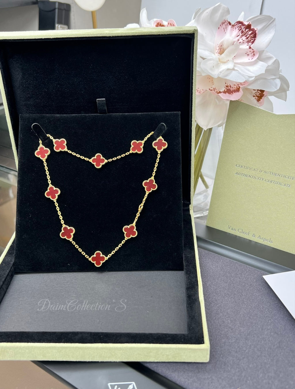 SMALL V/C & A NECKLACE