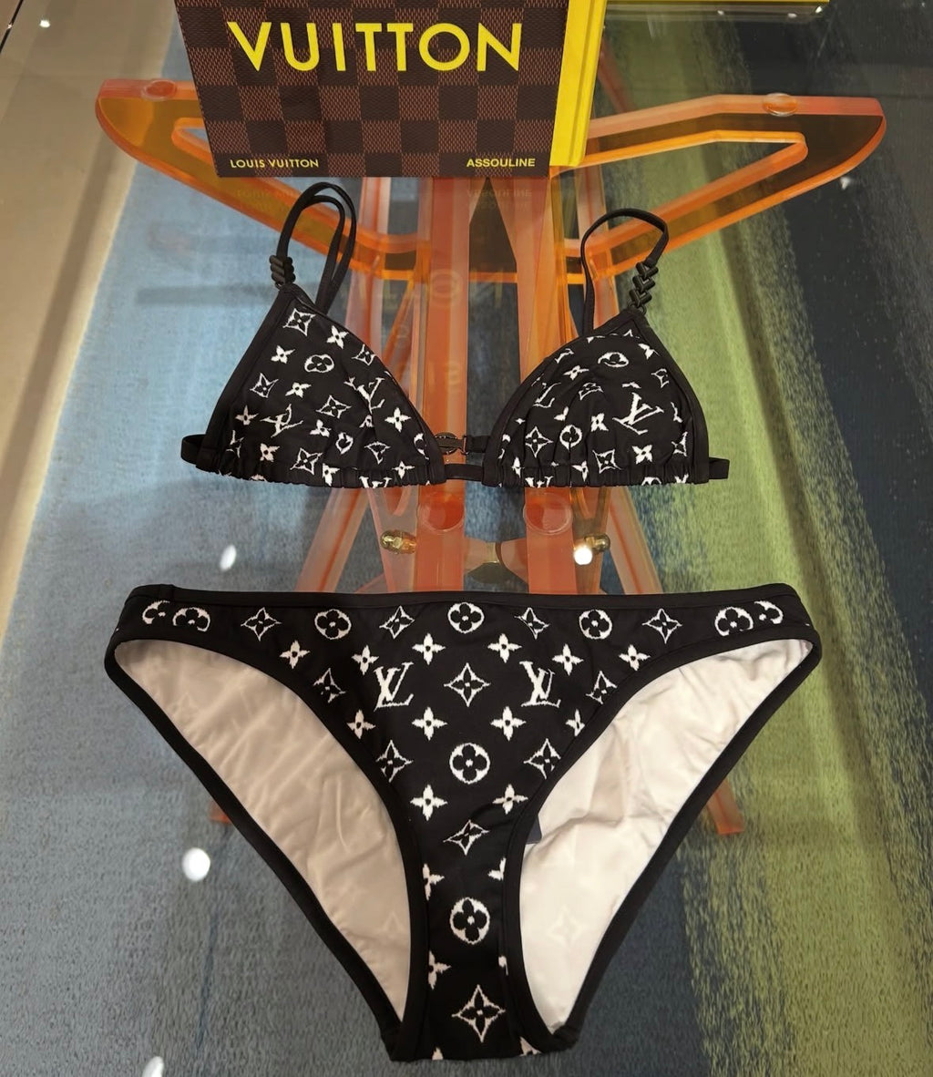BLACK L.V SWIMSUIT