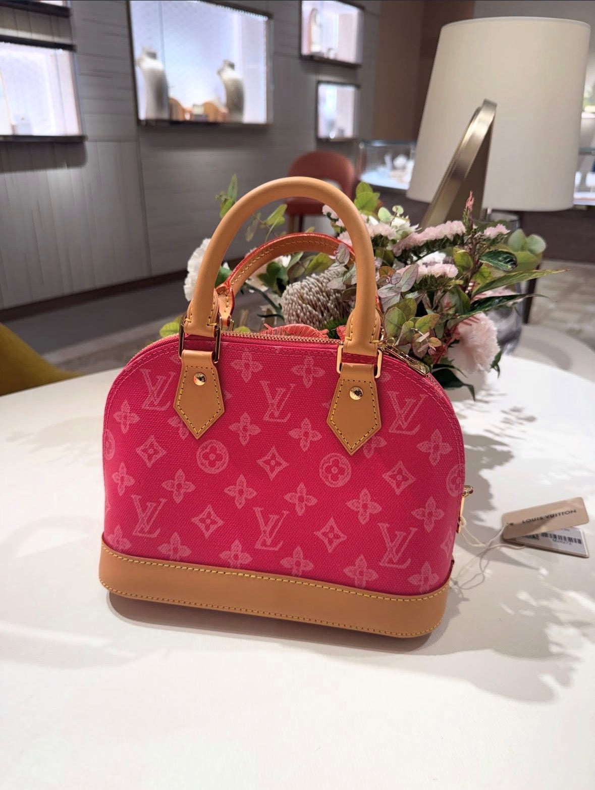 MINI PINK DENIM L.V MONO SPEEDY