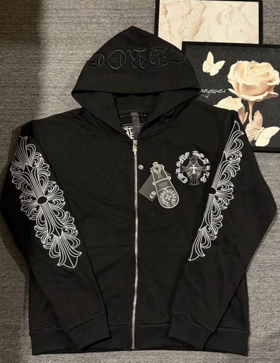 BLACK CHROME HOODIE