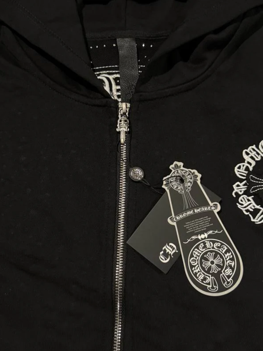 BLACK CHROME HOODIE