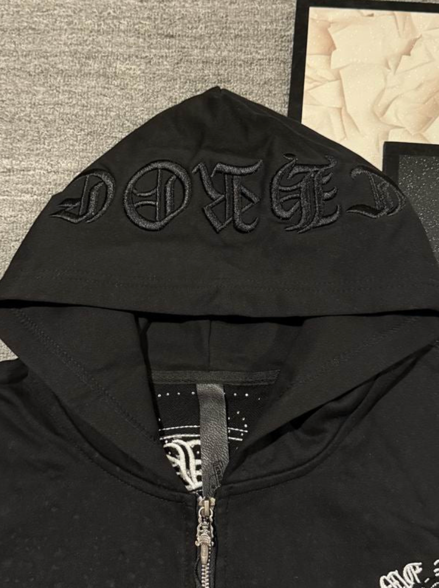 BLACK CHROME HOODIE