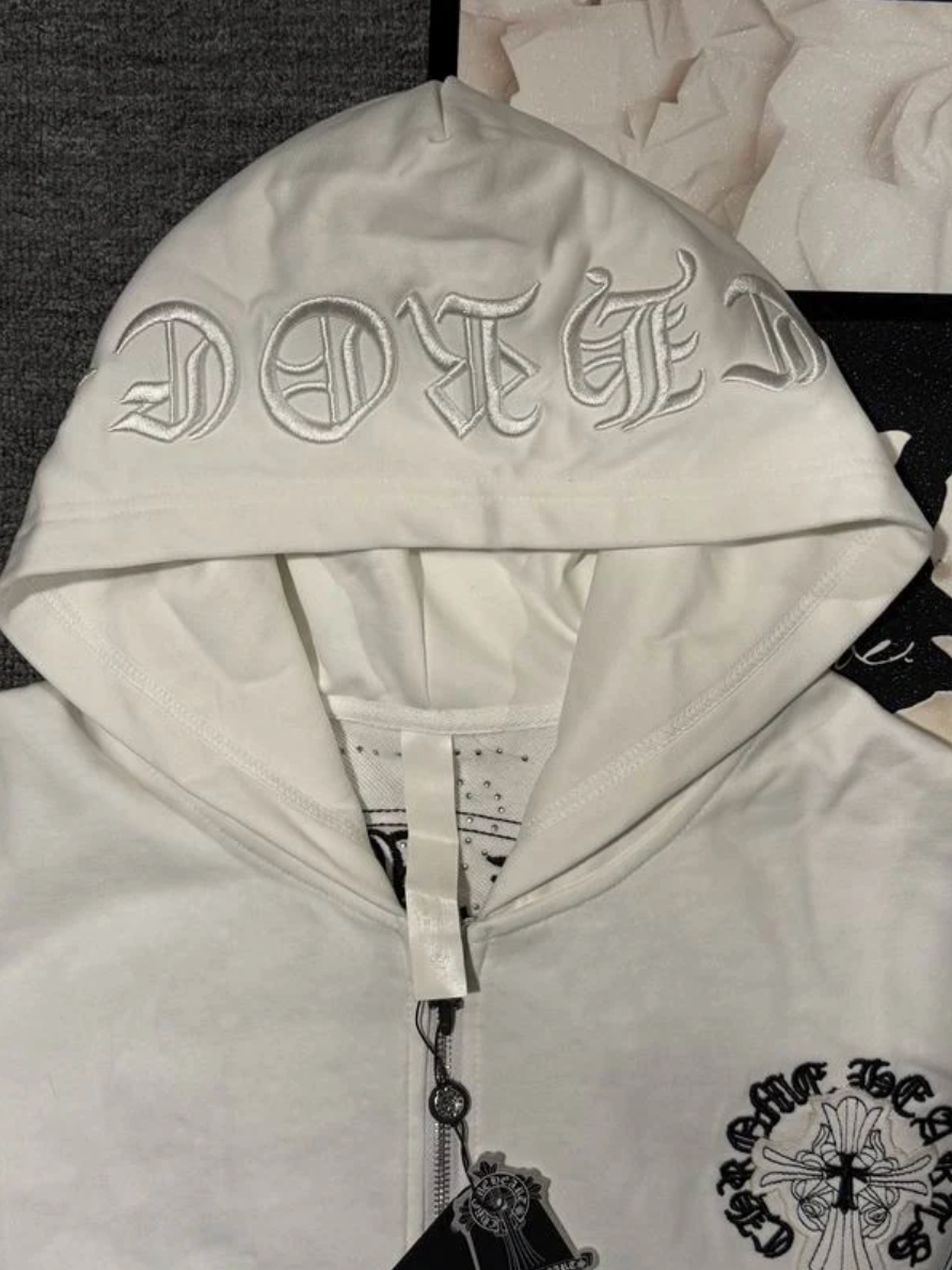 WHITE CHROME HOODIE